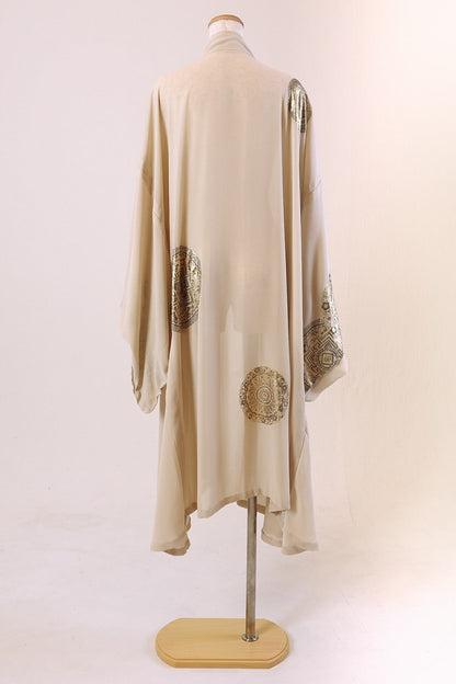 モダンキモノ羽織(曼荼羅・ゴールド)