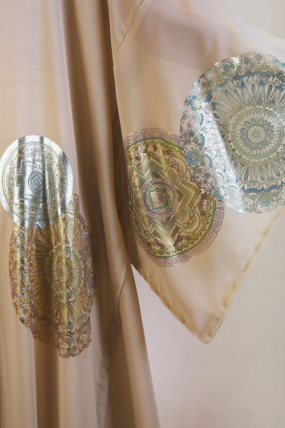 モダンキモノ羽織(曼荼羅・ブルー)