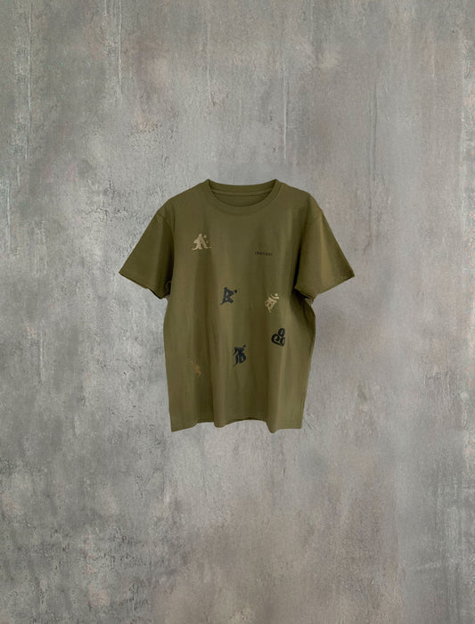 ハンドメイドTシャツ(梵字)