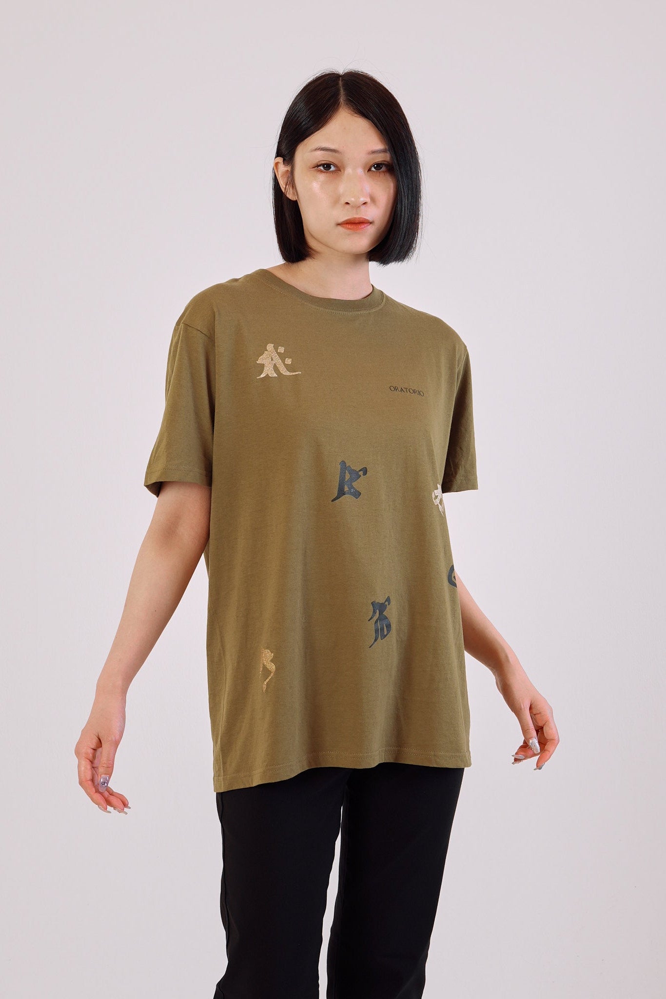 ハンドメイドTシャツ(梵字)